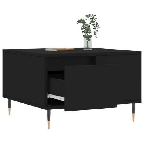 Stolić za kavu crni 55 x 55 x 36,5 cm od konstruiranog drva - Crna 1 Cijena
