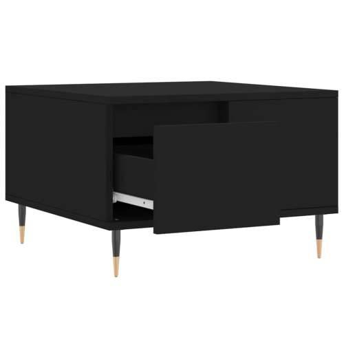 Stolić za kavu crni 55 x 55 x 36,5 cm od konstruiranog drva - Crna 1 Cijena