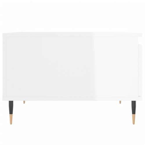 Stolić za kavu sjajni bijeli 55x55x36,5 cm konstruirano drvo - Visoko sjajno bijela 1 Cijena