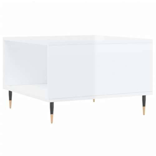 Stolić za kavu sjajni bijeli 55x55x36,5 cm konstruirano drvo - Visoko sjajno bijela 1 Cijena