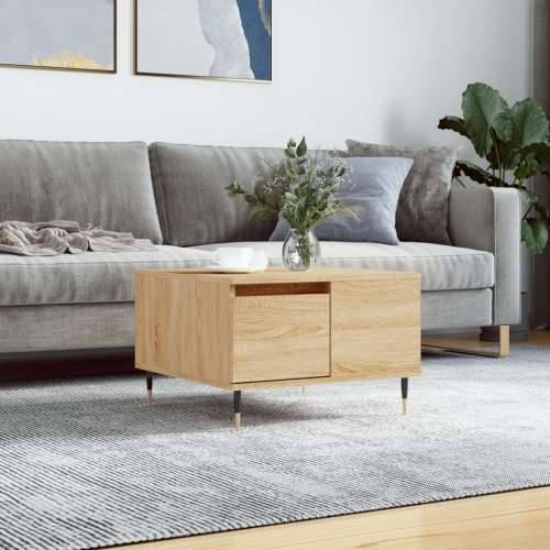 Stolić za kavu boja hrasta 55x55x36,5 cm konstruirano drvo - sonoma hrast 1 Cijena