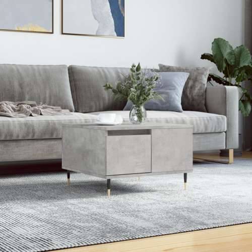 Stolić za kavu boja betona 55x55x36,5 cm konstruirano drvo - Beton siva 1 Cijena