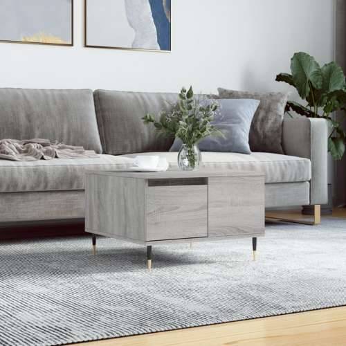 Stolić za kavu siva boja hrasta 55x55x36,5 cm konstruirano drvo - Sivi hrast sonoma 1 Cijena