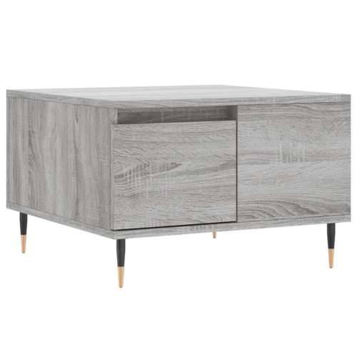 Stolić za kavu siva boja hrasta 55x55x36,5 cm konstruirano drvo - Sivi hrast sonoma 1 Cijena