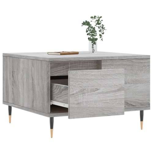 Stolić za kavu siva boja hrasta 55x55x36,5 cm konstruirano drvo - Sivi hrast sonoma 1 Cijena
