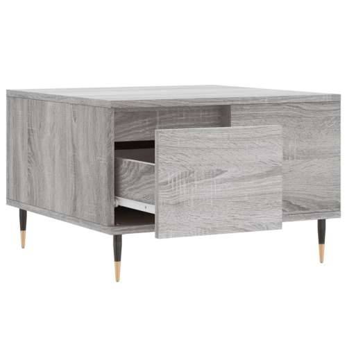 Stolić za kavu siva boja hrasta 55x55x36,5 cm konstruirano drvo - Sivi hrast sonoma 1 Cijena