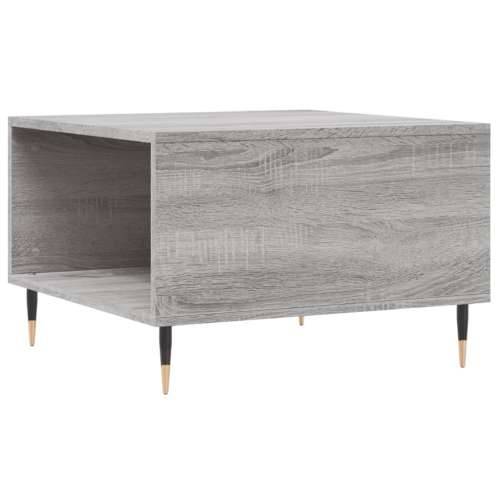 Stolić za kavu siva boja hrasta 55x55x36,5 cm konstruirano drvo - Sivi hrast sonoma 1 Cijena