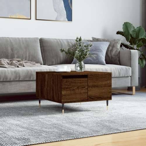Stolić za kavu boja hrasta 55 x 55 x 36,5 cm konstruirano drvo - Smeđi hrast 1 Cijena