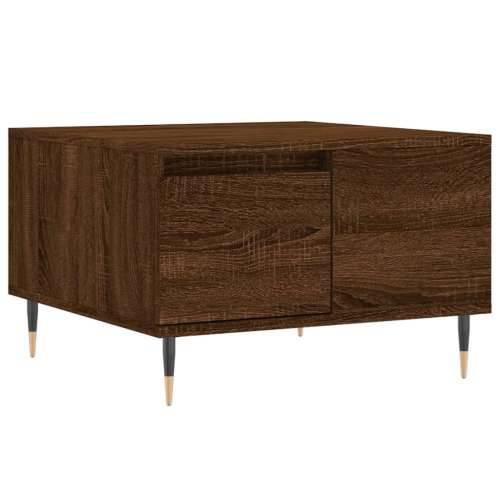 Stolić za kavu boja hrasta 55 x 55 x 36,5 cm konstruirano drvo - Smeđi hrast 1 Cijena