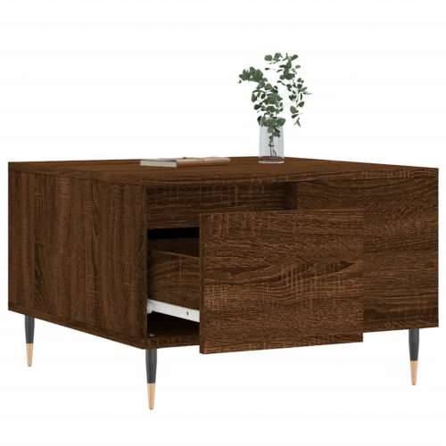 Stolić za kavu boja hrasta 55 x 55 x 36,5 cm konstruirano drvo - Smeđi hrast 1 Cijena