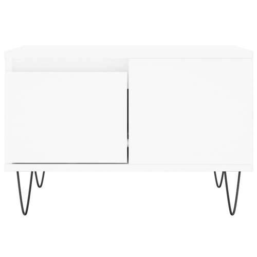 Stolić za kavu bijeli 55 x 55 x 36,5 cm od konstruiranog drva - Bijela 1 Cijena