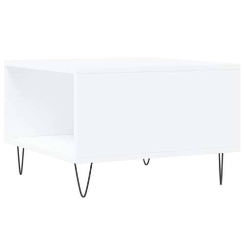 Stolić za kavu bijeli 55 x 55 x 36,5 cm od konstruiranog drva - Bijela 1 Cijena