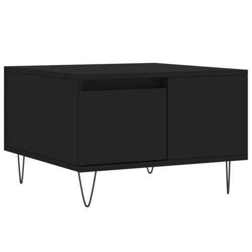 Stolić za kavu crni 55 x 55 x 36,5 cm od konstruiranog drva - Crna 1 Cijena