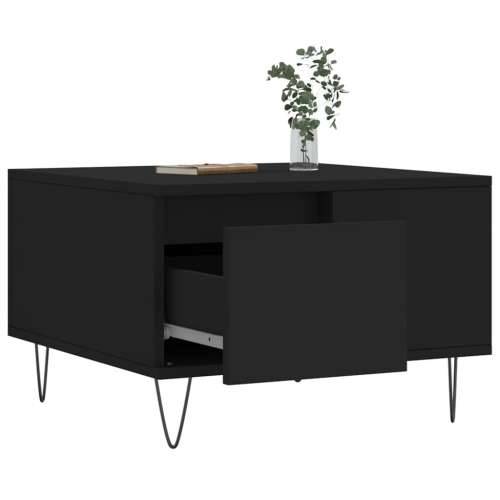 Stolić za kavu crni 55 x 55 x 36,5 cm od konstruiranog drva - Crna 1 Cijena