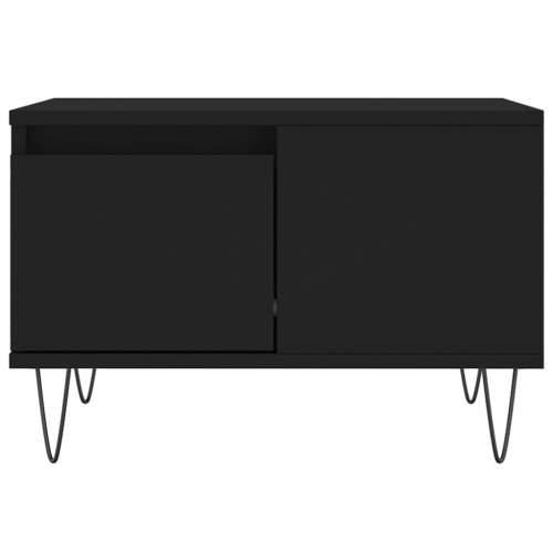 Stolić za kavu crni 55 x 55 x 36,5 cm od konstruiranog drva - Crna 1 Cijena