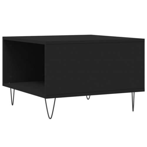 Stolić za kavu crni 55 x 55 x 36,5 cm od konstruiranog drva - Crna 1 Cijena