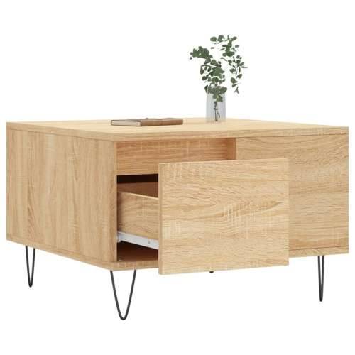 Stolić za kavu boja hrasta 55x55x36,5 cm konstruirano drvo - sonoma hrast 1 Cijena