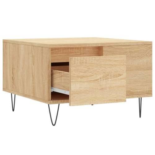 Stolić za kavu boja hrasta 55x55x36,5 cm konstruirano drvo - sonoma hrast 1 Cijena