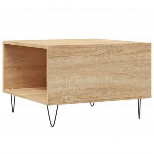 Stolić za kavu boja hrasta 55x55x36,5 cm konstruirano drvo - sonoma hrast 1 Cijena