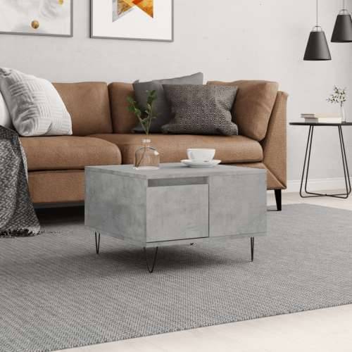 Stolić za kavu boja betona 55x55x36,5 cm konstruirano drvo - Beton siva 1 Cijena