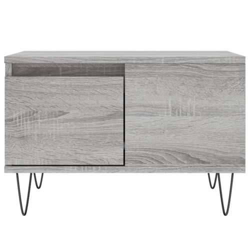 Stolić za kavu siva boja hrasta 55x55x36,5 cm konstruirano drvo - Sivi hrast sonoma 1 Cijena