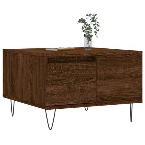 Stolić za kavu boja hrasta 55 x 55 x 36,5 cm konstruirano drvo - Smeđi hrast 1 Cijena