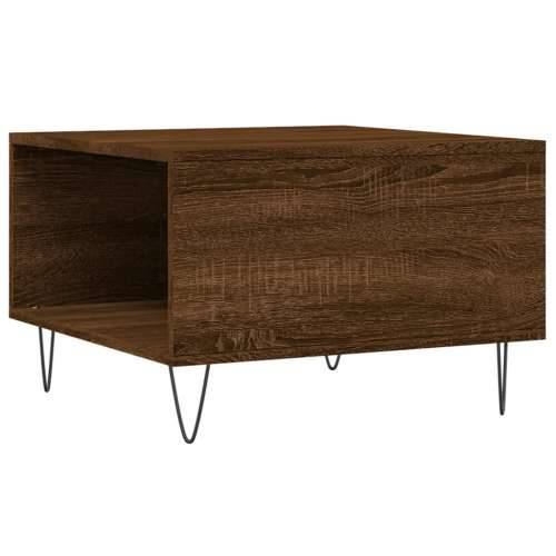 Stolić za kavu boja hrasta 55 x 55 x 36,5 cm konstruirano drvo - Smeđi hrast 1 Cijena