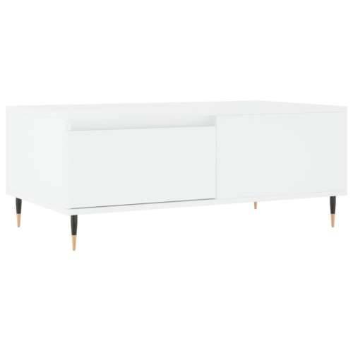 Stolić za kavu bijeli 90 x 50 x 36,5 cm od konstruiranog drva - Bijela 1 Cijena