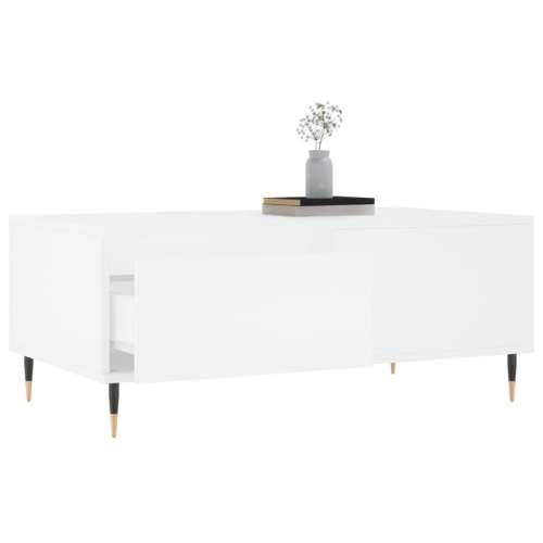 Stolić za kavu bijeli 90 x 50 x 36,5 cm od konstruiranog drva - Bijela 1 Cijena