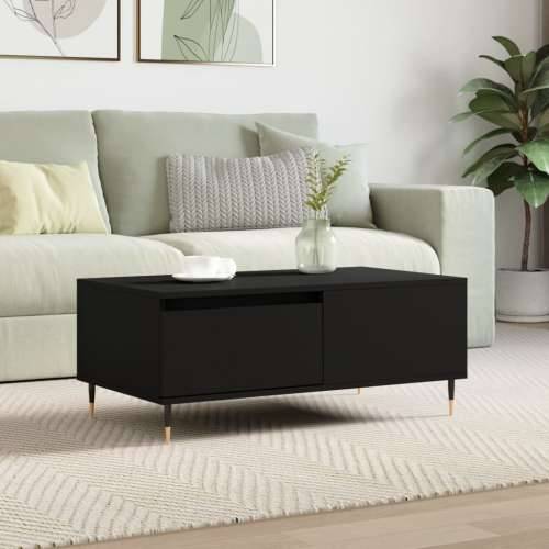 Stolić za kavu crni 90 x 50 x 36,5 cm od konstruiranog drva - Crna 1 Cijena