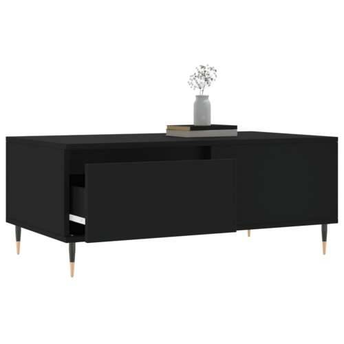 Stolić za kavu crni 90 x 50 x 36,5 cm od konstruiranog drva - Crna 1 Cijena
