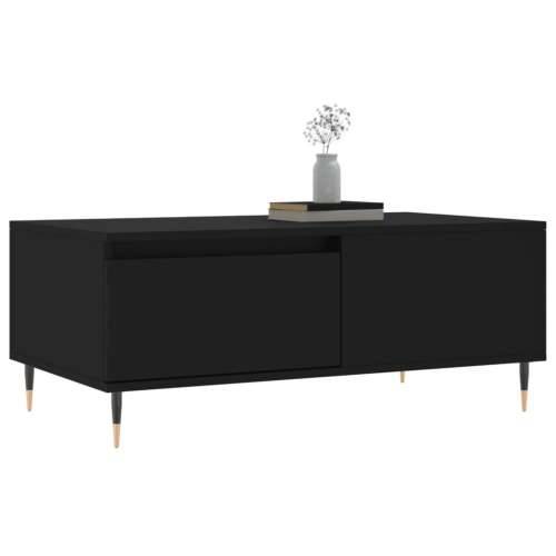 Stolić za kavu crni 90 x 50 x 36,5 cm od konstruiranog drva - Crna 1 Cijena