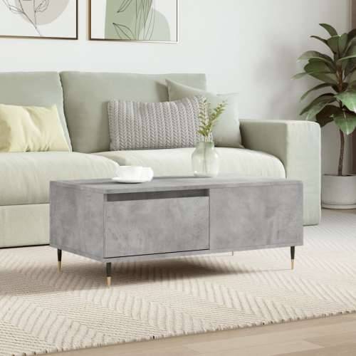 Stolić za kavu boja betona 90x50x36,5 cm konstruirano drvo - Beton siva 1 Cijena