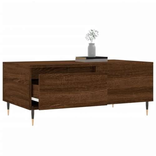 Stolić za kavu smeđa boja hrasta 90x50x36,5cm konstruirano drvo - Smeđi hrast 1 Cijena