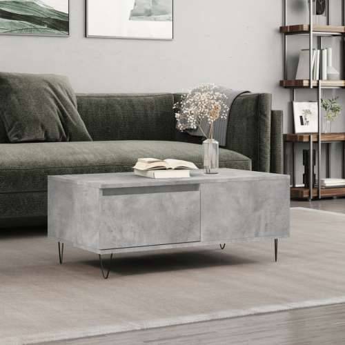 Stolić za kavu boja betona 90x50x36,5 cm konstruirano drvo - Beton siva 1 Cijena