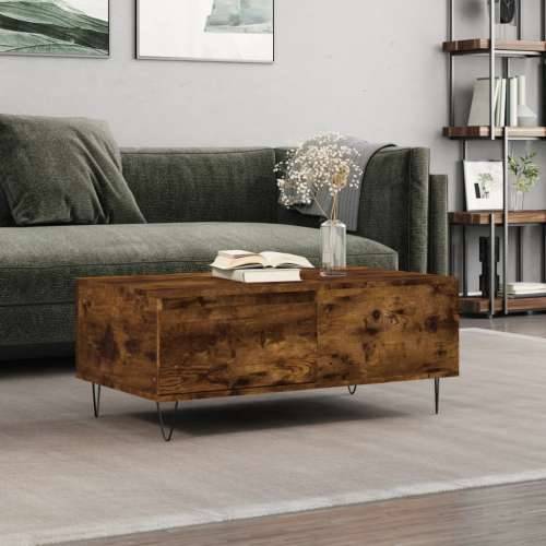 Stolić za kavu boja hrasta 90x50x36,5 cm konstruirano drvo - Dimljeni hrast 1 Cijena