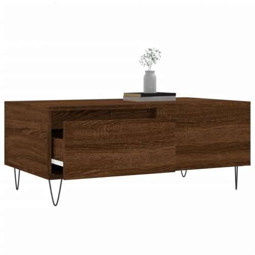 Stolić za kavu smeđa boja hrasta 90x50x36,5cm konstruirano drvo - Smeđi hrast 1 Cijena
