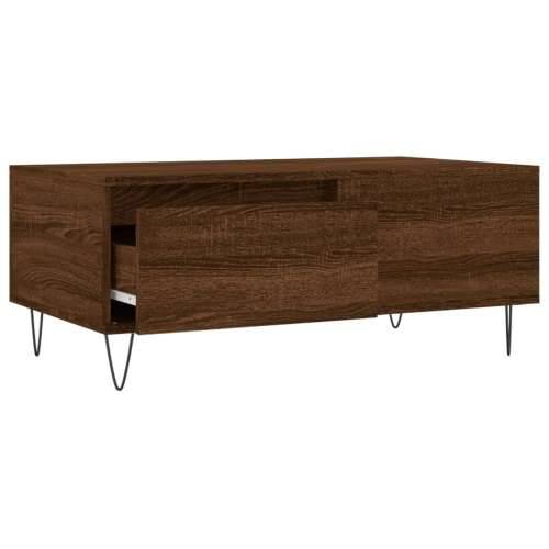 Stolić za kavu smeđa boja hrasta 90x50x36,5cm konstruirano drvo - Smeđi hrast 1 Cijena