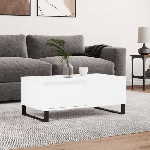 Stolić za kavu bijeli 90 x 50 x 36,5 cm od konstruiranog drva - Bijela 1 Cijena
