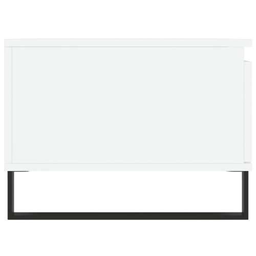 Stolić za kavu bijeli 90 x 50 x 36,5 cm od konstruiranog drva - Bijela 1 Cijena