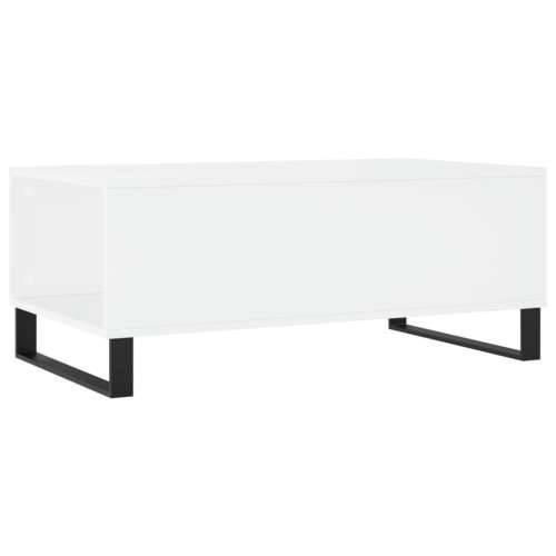 Stolić za kavu bijeli 90 x 50 x 36,5 cm od konstruiranog drva - Bijela 1 Cijena