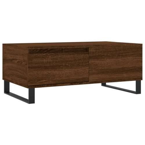 Stolić za kavu smeđa boja hrasta 90x50x36,5cm konstruirano drvo - Smeđi hrast 1 Cijena