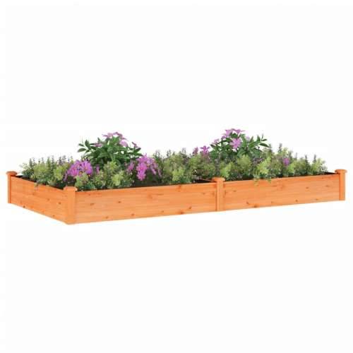 Povišena gredica - Vrtna gredica s oblogom smeđa 240x120x25 cm jelovina - Smeđa 240 x 120 x 25 cm 1 Cijena