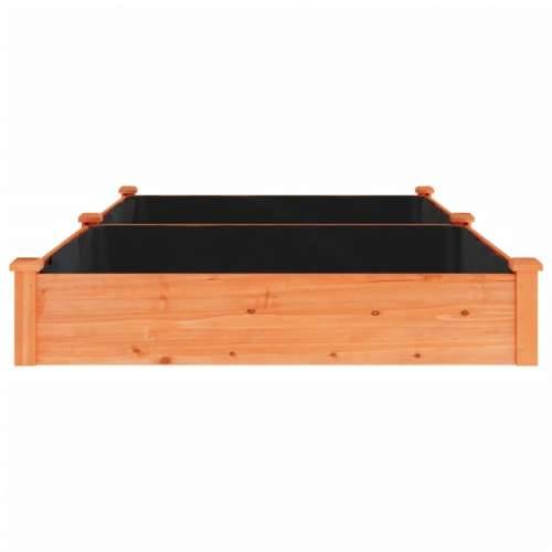 Povišena gredica - Vrtna gredica s oblogom smeđa 240x120x25 cm jelovina - Smeđa 240 x 120 x 25 cm 1 Cijena