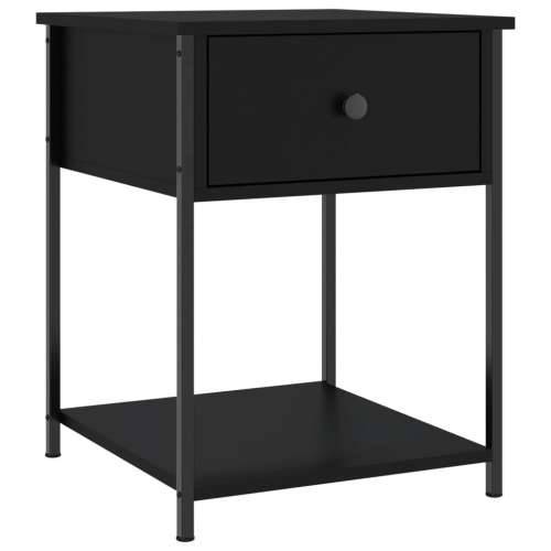 Noćni ormarići 2 kom crni 44 x 45 x 58 cm od konstruiranog drva - Crna 2 Cijena