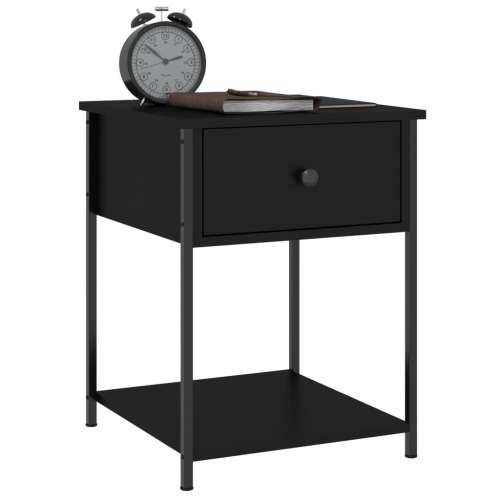 Noćni ormarići 2 kom crni 44 x 45 x 58 cm od konstruiranog drva - Crna 2 Cijena
