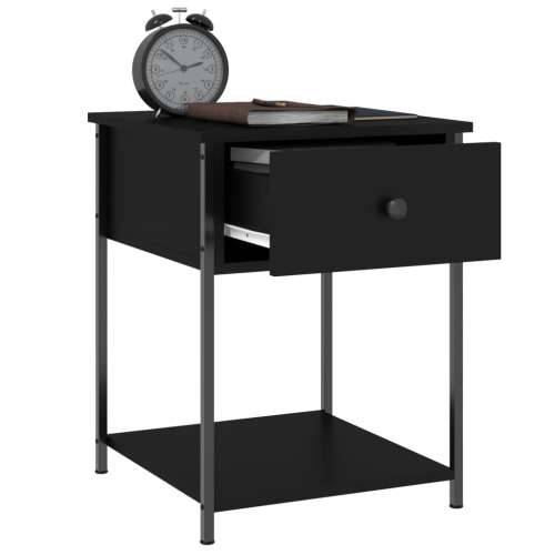Noćni ormarići 2 kom crni 44 x 45 x 58 cm od konstruiranog drva - Crna 2 Cijena