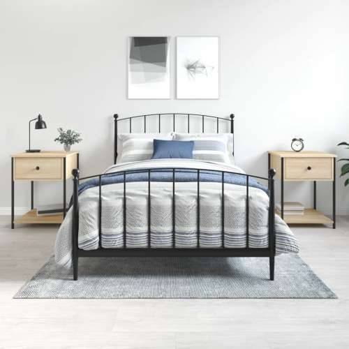 Noćni ormarići 2 kom boja hrasta 44x45x58 cm konstruirano drvo - sonoma hrast 2 Cijena