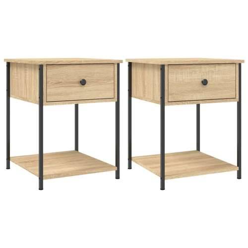 Noćni ormarići 2 kom boja hrasta 44x45x58 cm konstruirano drvo - sonoma hrast 2 Cijena