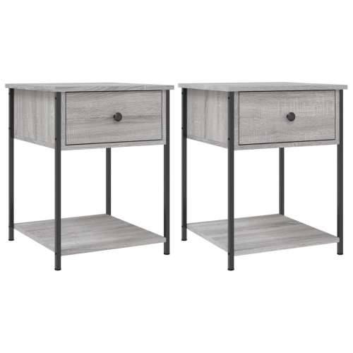 Noćni ormarići 2 kom boja hrasta 44x45x58 cm konstruirano drvo - Sivi hrast sonoma 2 Cijena